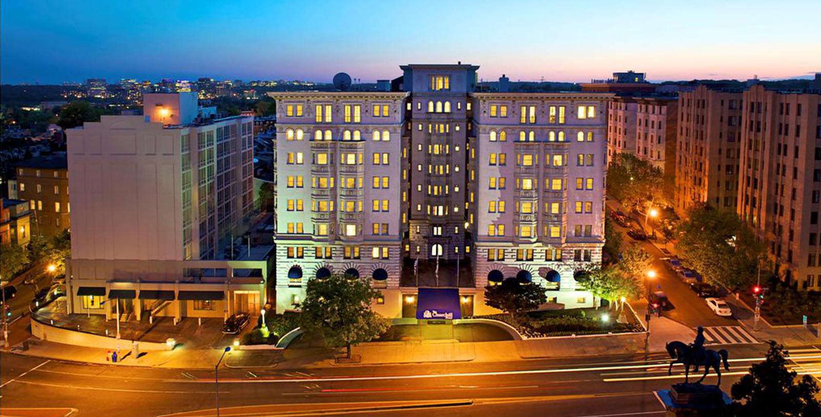 Image of Aerial Exterior View of The Churchill, 1906, Member of Historic Hotels of America, in Washington, DC, Discover